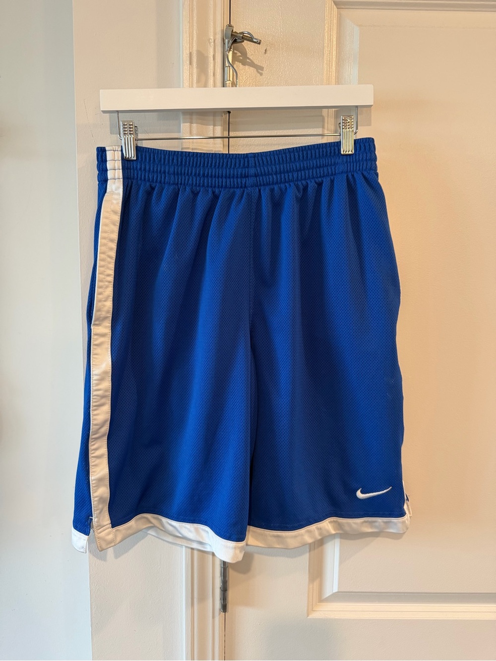 Nike Men’s Royal Blue Athletic Shorts with White Trim